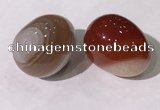 CDN1366 35*45mm egg-shaped druzy agate decorations wholesale