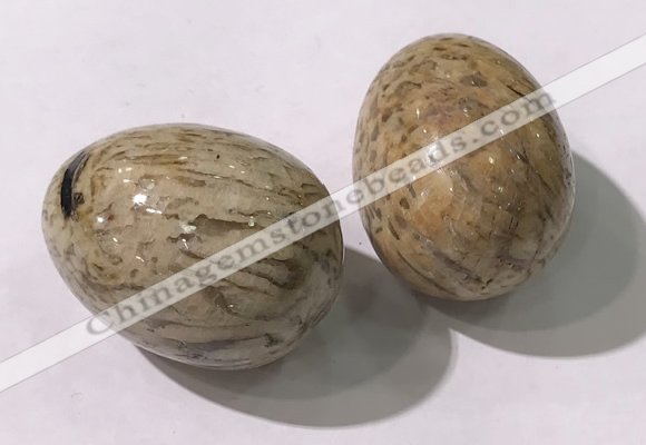 CDN1381 35*45mm egg-shaped feldspar decorations wholesale