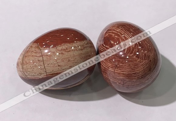 CDN1396 35*45mm egg-shaped brecciated jasper decorations wholesale