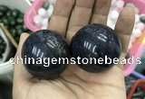 CDN15 40mm round pyrite gemstone decorations wholesale