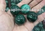 CDN21 25mm round natural malachite gemstone decorations