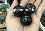 CDN25 30mm round natural astrophyllite gemstone decorations