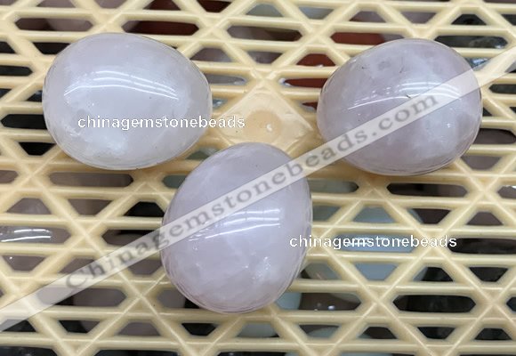 CDN300 25*35mm egg-shaped rose quartz decorations wholesale