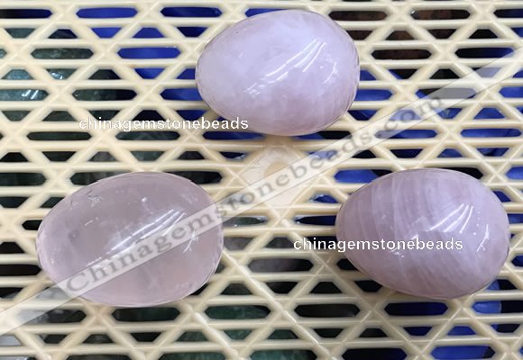 CDN307 30*40mm egg-shaped rose quartz decorations wholesale