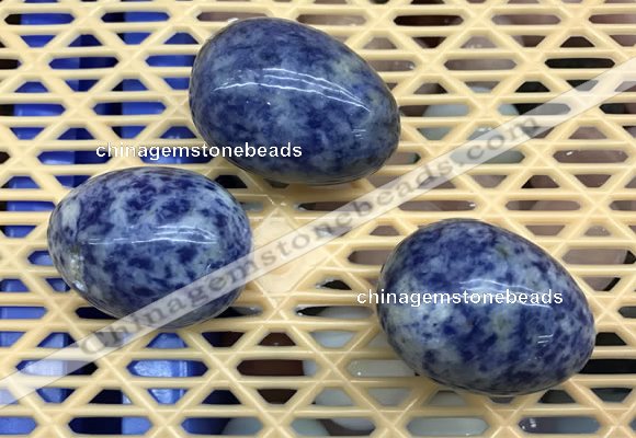 CDN308 30*40mm egg-shaped blue spot decorations wholesale