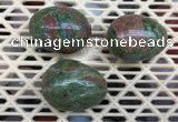 CDN309 30*40mm egg-shaped unakite decorations wholesale