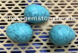 CDN315 30*40mm egg-shaped imitation turquoise decorations wholesale