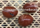 CDN319 30*40mm egg-shaped red jasper decorations wholesale