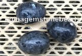 CDN322 30*40mm egg-shaped black labradorite decorations wholesale