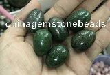 CDN33 18*25mm egg-shaped pyrite gemstone decorations wholesale