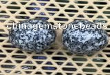 CDN348 35*50mm egg-shaped snowflake obsidian decorations wholesale