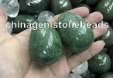 CDN35 38*50mm egg-shaped pyrite gemstone decorations wholesale