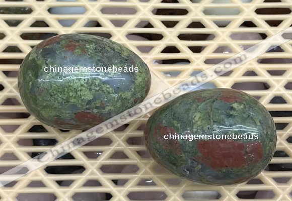 CDN355 35*50mm egg-shaped unakite decorations wholesale