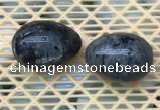 CDN358 35*50mm egg-shaped black labradorite decorations wholesale