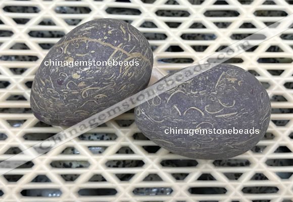 CDN359 35*50mm egg-shaped jasper decorations wholesale