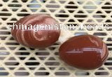 CDN363 35*50mm egg-shaped red jasper decorations wholesale