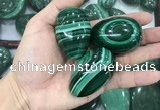 CDN37 25*40mm - 30*45mm egg-shaped natural malachite decorations