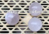 CDN370 25mm round rose quartz decorations wholesale