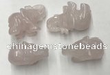 CDN380 20*40*30mm elephant rose quartz decorations wholesale