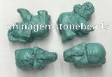 CDN383 20*40*30mm elephant imitation turquoise decorations wholesale