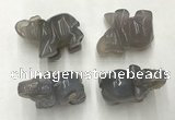 CDN386 20*40*30mm elephant grey agate decorations wholesale