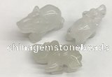 CDN402 25*50*35mm elephant white jade decorations wholesale