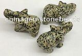 CDN408 25*50*35mm elephant dalmatian jasper decorations wholesale