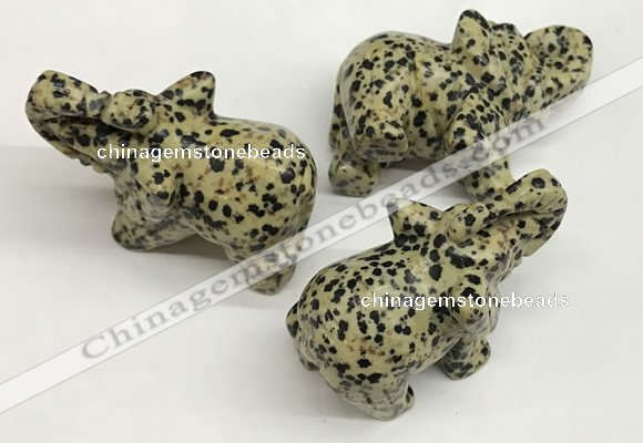 CDN408 25*50*35mm elephant dalmatian jasper decorations wholesale