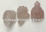 CDN431 28*45*22mm turtle rose quartz decorations wholesale