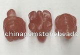 CDN433 28*45*22mm turtle cherry quartz decorations wholesale