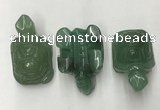 CDN437 28*45*22mm turtle green aventurine decorations wholesale