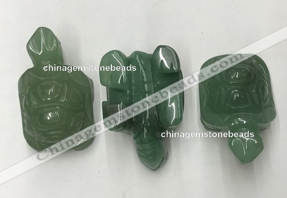 CDN437 28*45*22mm turtle green aventurine decorations wholesale