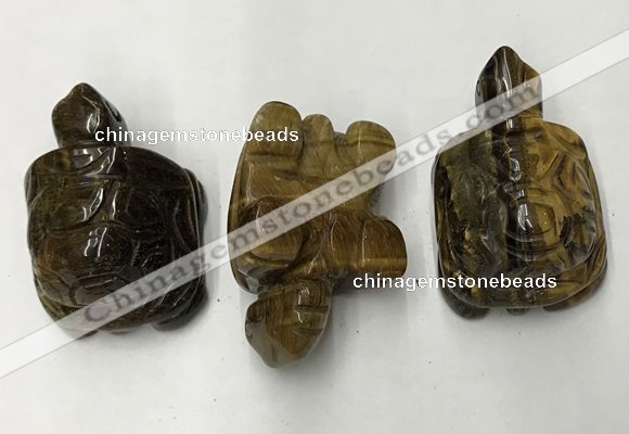 CDN443 28*45*22mm turtle yellow tiger eye decorations wholesale