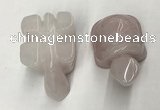 CDN451 38*55*28mm turtle rose quartz decorations wholesale