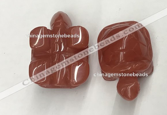 CDN452 38*55*28mm turtle cherry quartz decorations wholesale