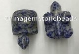 CDN456 38*55*28mm turtle blue spot stone decorations wholesale