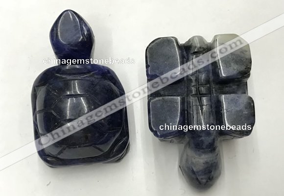 CDN457 38*55*28mm turtle sodalite decorations wholesale