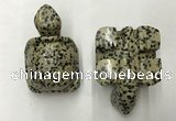 CDN461 38*55*28mm turtle dalmatian jasper decorations wholesale