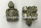 CDN461 38*55*28mm turtle dalmatian jasper decorations wholesale