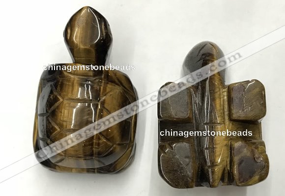 CDN464 38*55*28mm turtle yellow tiger eye decorations wholesale