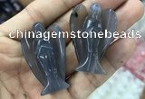 CDN474 30*40mm angel grey agate decorations wholesale