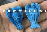 CDN479 30*40mm angel imitation turquoise decorations wholesale