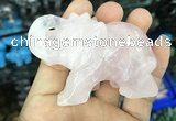 CDN510 33*65*45mm elephant rose quartz decorations wholesale