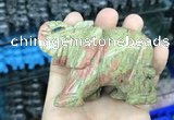 CDN534 35*80*55mm elephant unakite decorations wholesale