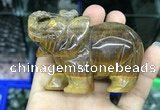 CDN535 35*80*55mm elephant yellow tiger eye decorations wholesale