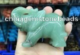 CDN539 35*80*55mm elephant green aventurine decorations wholesale