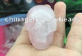 CDN551 35*50*40mm skull rose quartz decorations wholesale