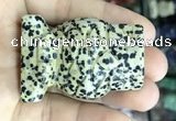 CDN575 35*50mm owl dalmatian jasper decorations wholesale