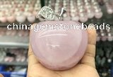 CDN598 55*65mm apple rose quartz decorations wholesale
