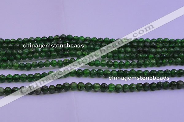 CDP02 15.5 inches 4mm round A- grade diopside gemstone beads